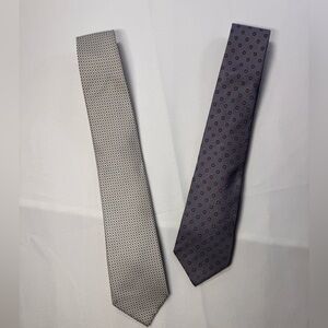 Designer Silk Tie Bundle - Christian Dior & Yves Saint Laurent